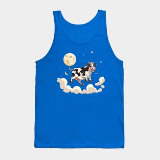 Cow jumped over the moon, happy Farms Tank Top